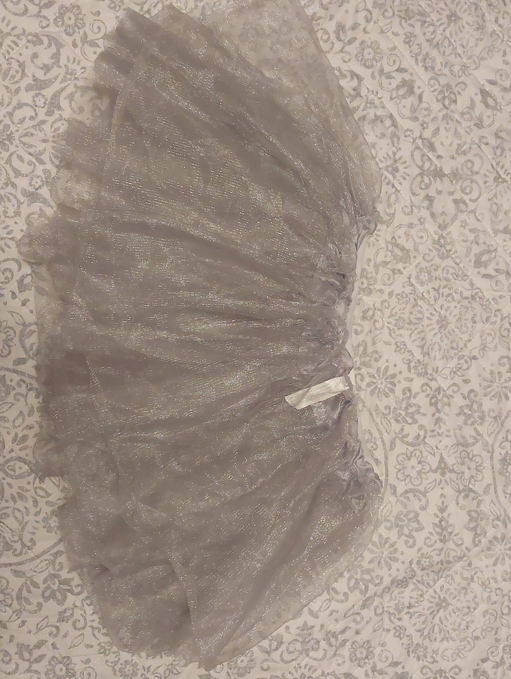 Amscan Silver-Gray Shimmer Tulle Circle Skirt